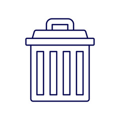 trash can vector icon illustration isolated on white background