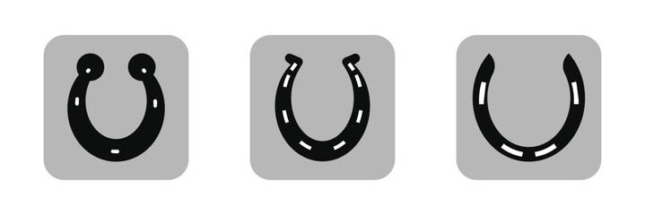 Obraz premium horseshoe isolated on white background