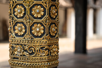 The Dhara Dhevi a luxurious traditional Ancient Lanna Architecture is a famous place and travel attraction for ancient building exterior of Chiang Mai,  Northern Thailand.