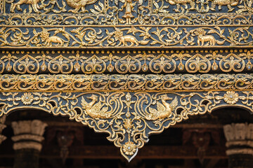 The Dhara Dhevi a luxurious traditional Ancient Lanna Architecture is a famous place and travel attraction for ancient building exterior of Chiang Mai,  Northern Thailand.