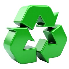 Obraz premium Green Recycling Symbol Eco Friendly Waste Management