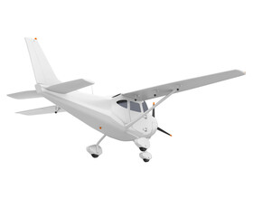 Small Airplane Isolated