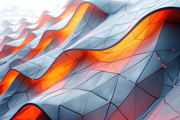 Abstract Machine Learning Algorithm Visualization Concepts