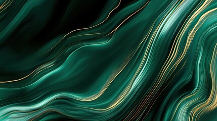 Dark jade background with bold contrasting veins in lighter green and white