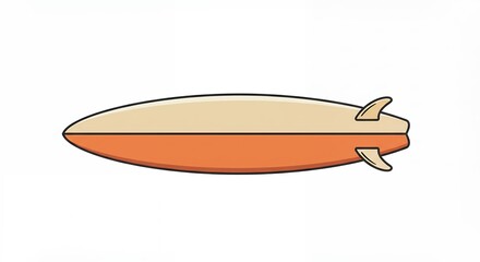 Fototapeta premium Surfboard illustration graphic design