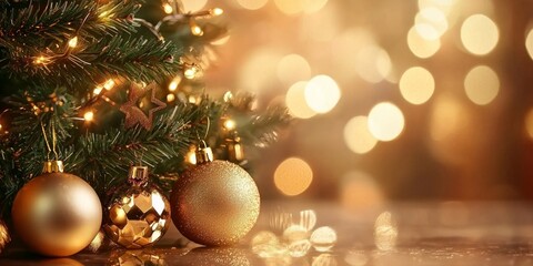 Obraz premium Inspirational Xmas Eve Background with Cheerful Decor