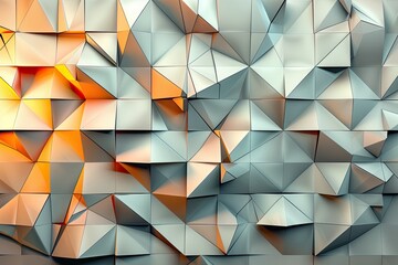 Obraz premium Minimalist Design with Soft Pastel Triangles on a Clean Background