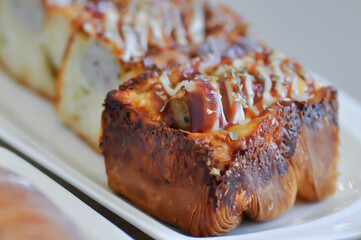 sausage Bread or Pull Apart Bread or sausage danish bread