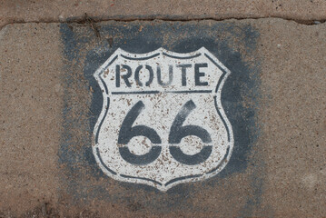 Route 66 roadsign usa