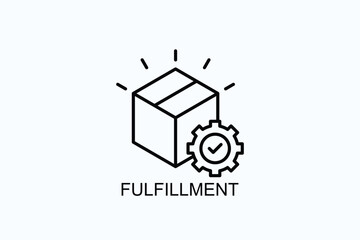 Fulfillment Icon Or Logo Isolated Illustration