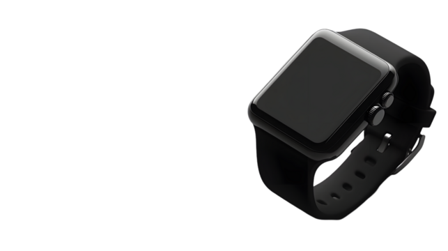 Modern smart watch, dark color