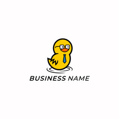 design logo creative swim duck