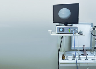 Medical equipment, computer healthcare device with screen, new clinic