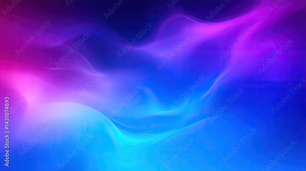 Poster abstract flowing gradient background with dynamic light blue and purple colors