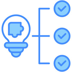 Fototapeta premium Solution Icon