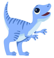 Cute Velociraptor Cartoon