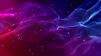 Fondo abstracto de tecnologia y ciencia.Malla o red con lineas y formas geometricas