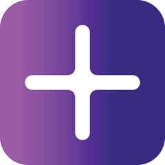 Fototapeta premium vector illustration of a plus icon