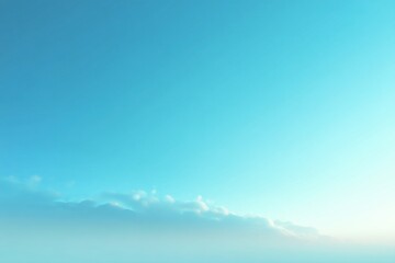 Obraz premium A tranquil, seamless sky gradient transitions from soft blue to pristine white, creating a serene and expansive background.