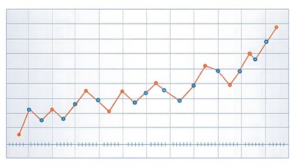 Fototapeta premium Growth Chart, Data Visualization, Trend Analysis