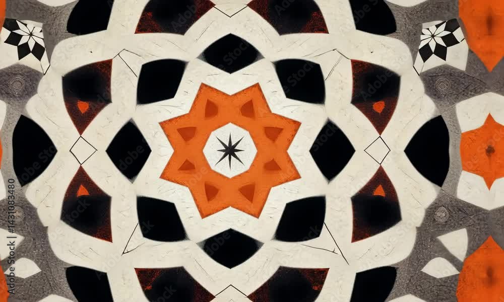 Poster explore intricate geometric patterns in gen alpha turbo cropped m with vibrant colors and sharp cont