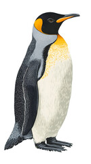 Fototapeta premium King Penguin Illustration