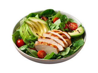 Avocado chicken salad on a transparent background