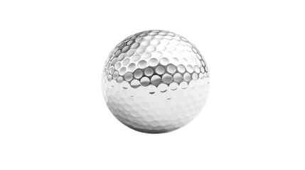 Professional Golf Ball Isolated on Transparent Background for Sporting Events Marketing Materials