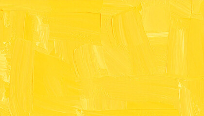Abstract yellow texture, palette knife technique, rough oil paint strokes, thick layers, hand drawn
