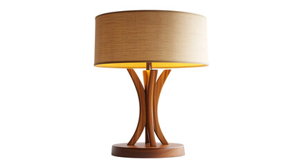 Modern Mid-Century Table Lamp on Transparent Background for Interior Design and Decor Concepts