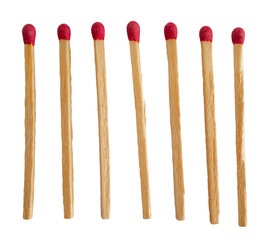 7 allumettes, PNG sur fond transparent