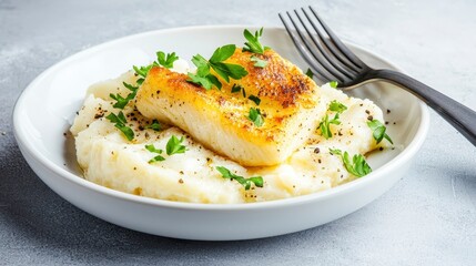 Delicious Cod Fillet with Creamy Mashed Potatoes