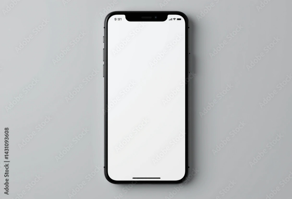 Aufkleber realistic vector mockup phone for visual ui app demonstration. high quality realistic newest version