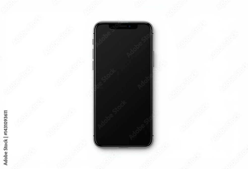 Aufkleber realistic vector mockup phone for visual ui app demonstration. high quality realistic newest version