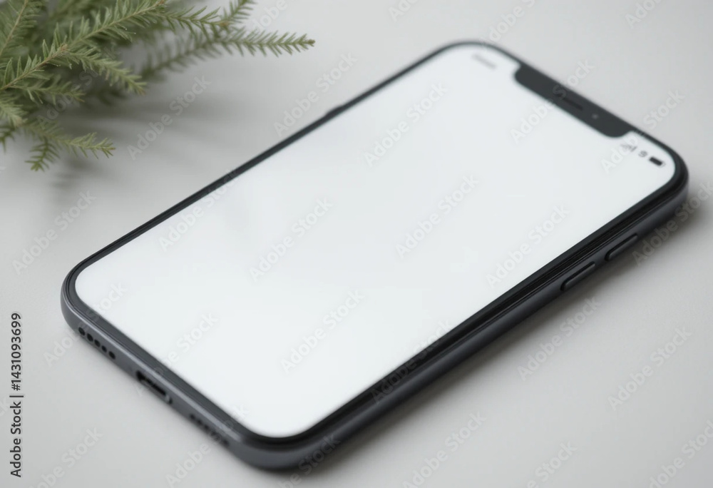 Aufkleber realistic vector mockup phone for visual ui app demonstration. high quality realistic newest version