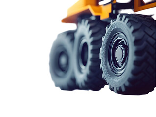 Close-up of heavy-duty vehicle tires.  Powerful, durable, robust, off-road, industrial, large, strong, machine, engineering, transport,  construction,  heavy-duty,  powerful,  equipment,  work,  terra