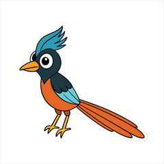 Cartoon African paradise vector illustration
