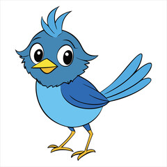 blue bird cartoon
