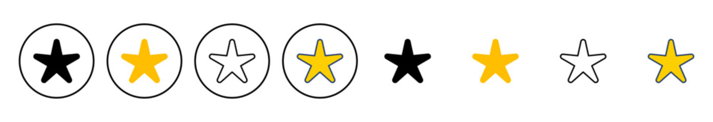 Star Icon vector. rating icon vector. favourite star icon