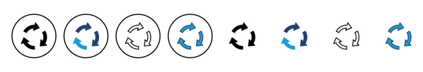 Recycle icon vector. Recycling vector icon.