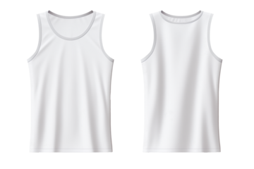 fashion color undershirt isolated on white