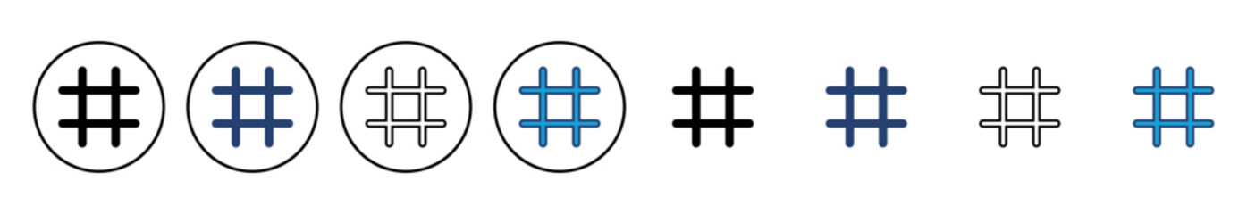 Hashtag icon vector. hashtag symbol