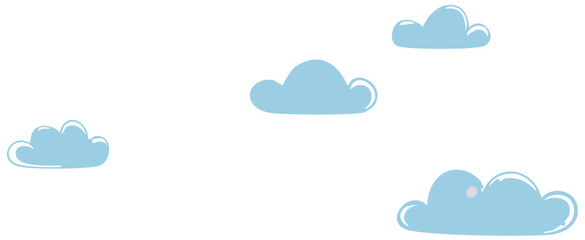 Obraz premium blue and white clouds