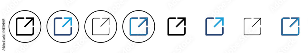 Poster external link icon vector. link icon vector. hyperlink symbol