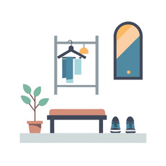 vector illustration of a living room
