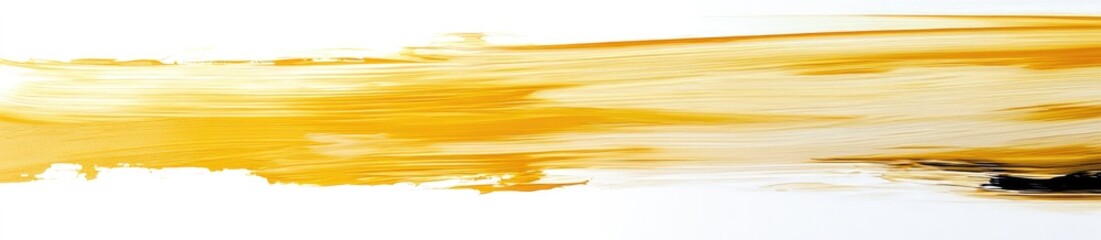 Abstract Gold Brushstroke