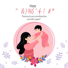 A tribute in vector form to the love that shapes us—Happy Mother’s Day.