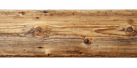 Fototapeta premium Rustic Weathered Wooden Plank Texture A Detailed Close-Up Showing Natural Grain and Knots