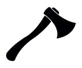 Axe Silhouette Icon Black Vector Illustration