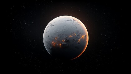 Fototapeta premium Alien Planet Orbiting Stars